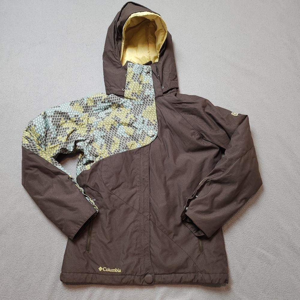 Columbia Omnitech Convert Board Wear Brown & Gold Snow Boarding Jacket, Sz S